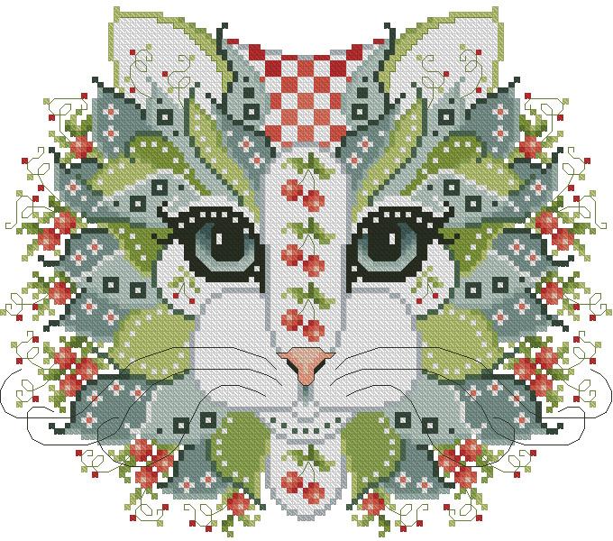 Colorful Cats Cherry Berry